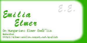 emilia elmer business card